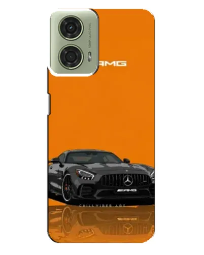 Чехол для Motorola MOTO G24 с картинкой «Оранжевый Mercedes AMG»