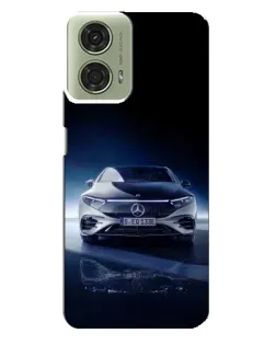 Чехол для Motorola MOTO G24 с картинкой «Ночной Mercedes EQ»