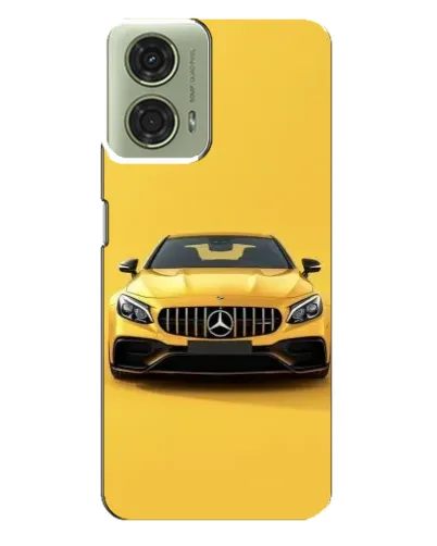 Чехол для Motorola MOTO G24 с картинкой «Желтый Mercedes GT»