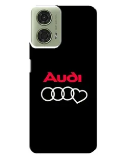 Чехол для Motorola MOTO G24 с картинкой «Логотип Audi Heart»