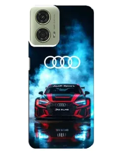 Чехол для Motorola MOTO G24 с картинкой «Audi Sport — неон»