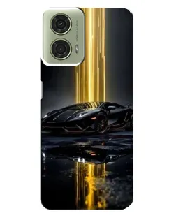 Чехол для Motorola MOTO G24 с картинкой «Ночной Lamborghini драйв»
