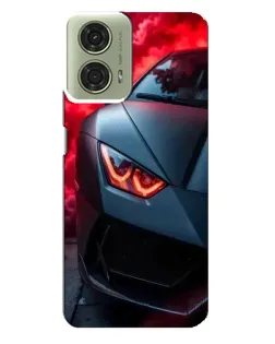 Чехол для Motorola MOTO G24 с картинкой «Lamborghini красное сияние»