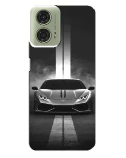 Чехол для Motorola MOTO G24 с картинкой «Lamborghini симметрия дорог»