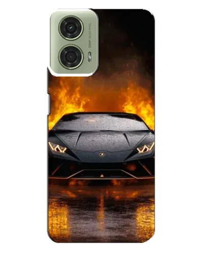 Чехол для Motorola MOTO G24 с картинкой «Lamborghini в огне» Чехол для Motorola MOTO G24 с картинкой «Lamborghini в огне»