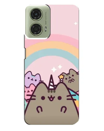 Чехол для Motorola MOTO G24 с картинкой «Единорог Pusheen»