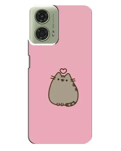 Чехол для Motorola MOTO G24 с картинкой «Pusheen сердце»