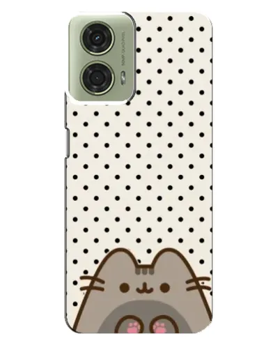 Чехол для Motorola MOTO G24 с картинкой «Пушин в горошек»
