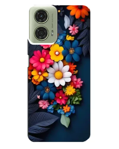 Чехол для Motorola MOTO G24 с картинкой «Цветочная феерия»