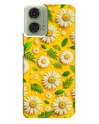 Чехол для Motorola MOTO G24 с картинкой «Ромашковое солнце»