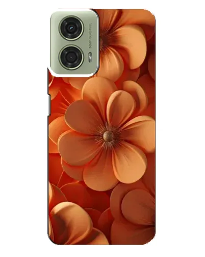 Чехол для Motorola MOTO G24 с картинкой «Оранжевый макро цветок»
