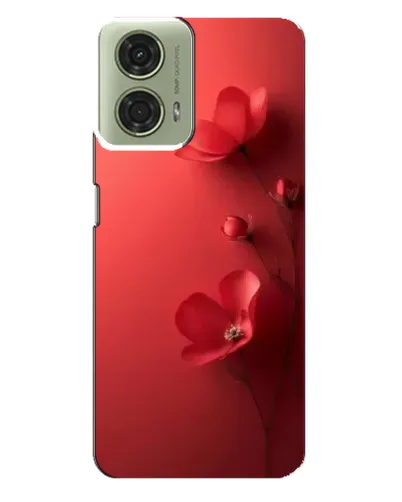 Чехол для Motorola MOTO G24 с картинкой «Маковые соцветия»