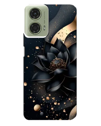 Чехол для Motorola MOTO G24 с картинкой «Черный лотос»