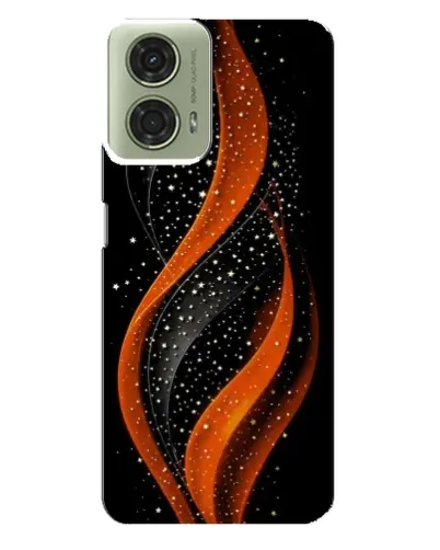 Чехол для Motorola MOTO G24 с картинкой «Огненная звездная волна»
