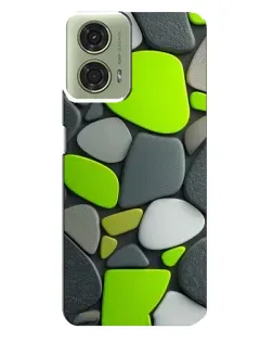 Чехол для Motorola MOTO G24 с картинкой «Яркая неоновая галька»