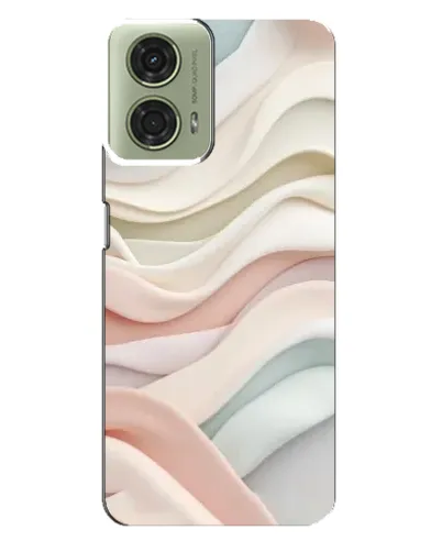Чехол для Motorola MOTO G24 с картинкой «Пастельные нежные волны»