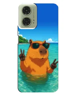 Чехол для Motorola MOTO G24 с картинкой «Морская капибара» Чехол для Motorola MOTO G24 с картинкой «Морская капибара»