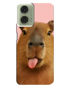 Чехол для Motorola MOTO G24 с картинкой «Капибара с языком» Чехол для Motorola MOTO G24 с картинкой «Капибара с языком»