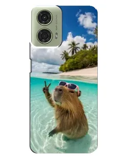 Чехол для Motorola MOTO G24 с картинкой «Капибара на море» Чехол для Motorola MOTO G24 с картинкой «Капибара на море»