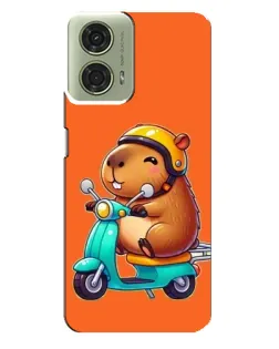 Чехол для Motorola MOTO G24 с картинкой «Капибара на скутере» Чехол для Motorola MOTO G24 с картинкой «Капибара на скутере»
