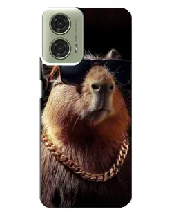 Чехол для Motorola MOTO G24 с картинкой «Капибара золотая цепь» Чехол для Motorola MOTO G24 с картинкой «Капибара золотая цепь»