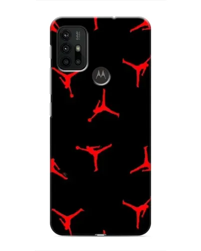 Чехол для Motorola MOTO G30 с картинкой «Jordan Red Pattern»