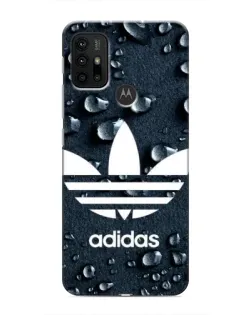 Чехол для Motorola MOTO G30 с картинкой «Adidas Trefoil Blue»