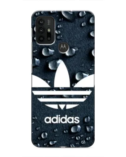 Чехол для Motorola MOTO G30 с картинкой «Adidas Trefoil Blue»