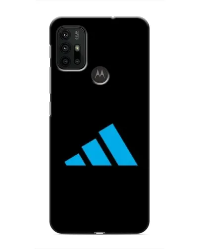 Чехол для Motorola MOTO G30 с картинкой «Adidas Cyan Logo»
