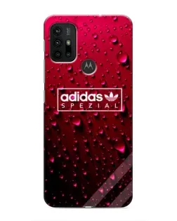 Чехол для Motorola MOTO G30 с картинкой «Adidas Gold Marble»