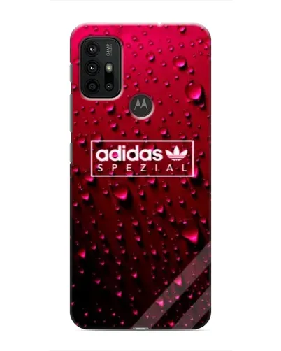 Чехол для Motorola MOTO G30 с картинкой «Adidas Gold Marble»