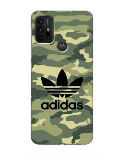 Чехол для Motorola MOTO G30 с картинкой «Милитари стиль Adidas»