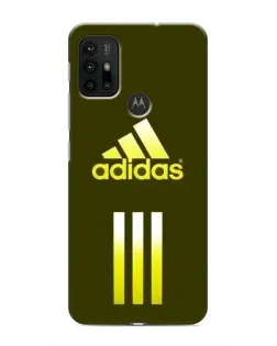 Чехол для Motorola MOTO G30 с картинкой «Оливковый градиент Adidas»