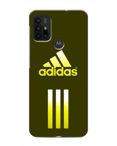 Чехол для Motorola MOTO G30 с картинкой «Оливковый градиент Adidas»
