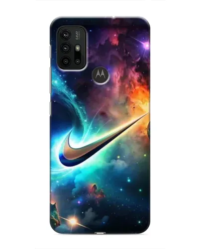 Чехол для Motorola MOTO G30 с картинкой «Космический Nike Swoosh» Чехол для Motorola MOTO G30 с картинкой «Космический Nike Swoosh»