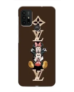 Чехол для Motorola MOTO G30 с картинкой «LV и Микки Маус»