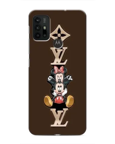 Чехол для Motorola MOTO G30 с картинкой «LV и Микки Маус»