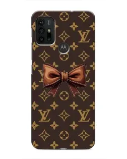 Чехол для Motorola MOTO G30 с картинкой «LV с бантом»