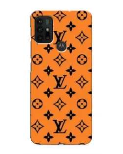 Чехол для Motorola MOTO G30 с картинкой «Оранжевый стиль LV»
