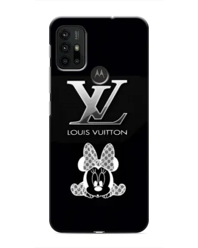 Чехол для Motorola MOTO G30 с картинкой «LV и Минни Маус»