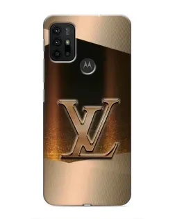 Чехол для Motorola MOTO G30 с картинкой «LV — золотое сияние»