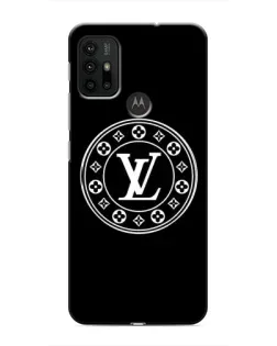 Чехол для Motorola MOTO G30 с картинкой «LV — печать стиля»