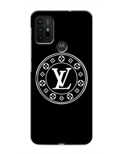 Чехол для Motorola MOTO G30 с картинкой «LV — печать стиля»