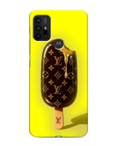 Чехол для Motorola MOTO G30 с картинкой «Мороженое от LV»