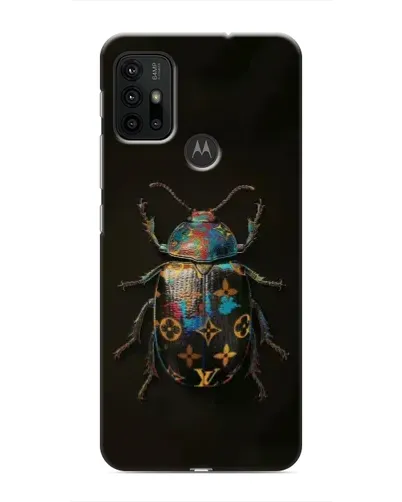 Чехол для Motorola MOTO G30 с картинкой «LV — мраморный принт»