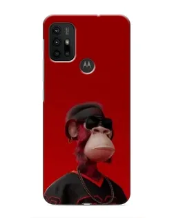 Чехол для Motorola MOTO G30 с картинкой «Bored Ape в красном» Чехол для Motorola MOTO G30 с картинкой «Bored Ape в красном»