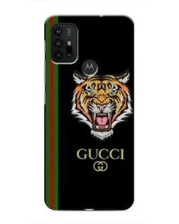 Чехол для Motorola MOTO G30 с картинкой «Тигр Gucci»