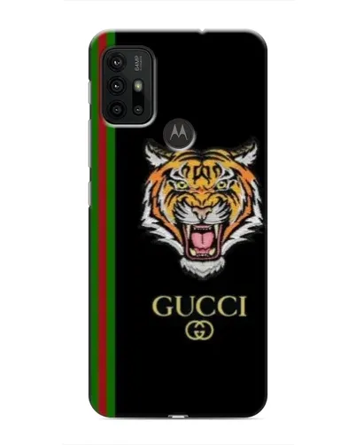 Чехол для Motorola MOTO G30 с картинкой «Тигр Gucci»