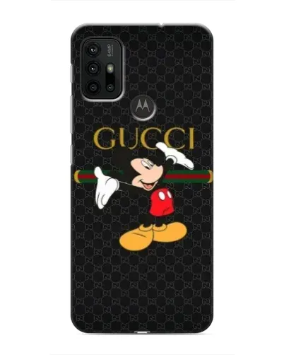 Чехол для Motorola MOTO G30 с картинкой «Микки Маус Gucci»