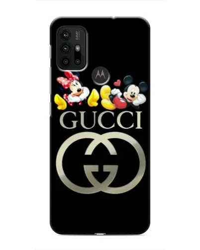 Чехол для Motorola MOTO G30 с картинкой «Gucci — герои Disney»
